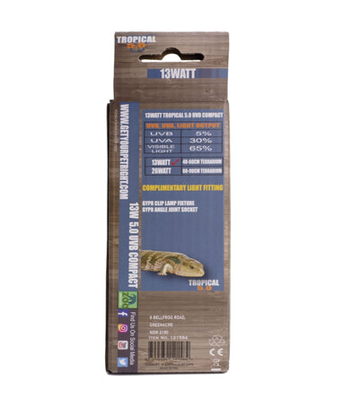Get Your Pet Right Uvb 5.0 Compact 13 Watt