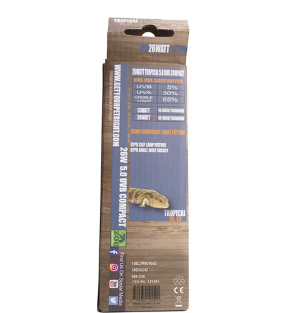 Get Your Pet Right Uvb 5.0 Compact 26 Watt