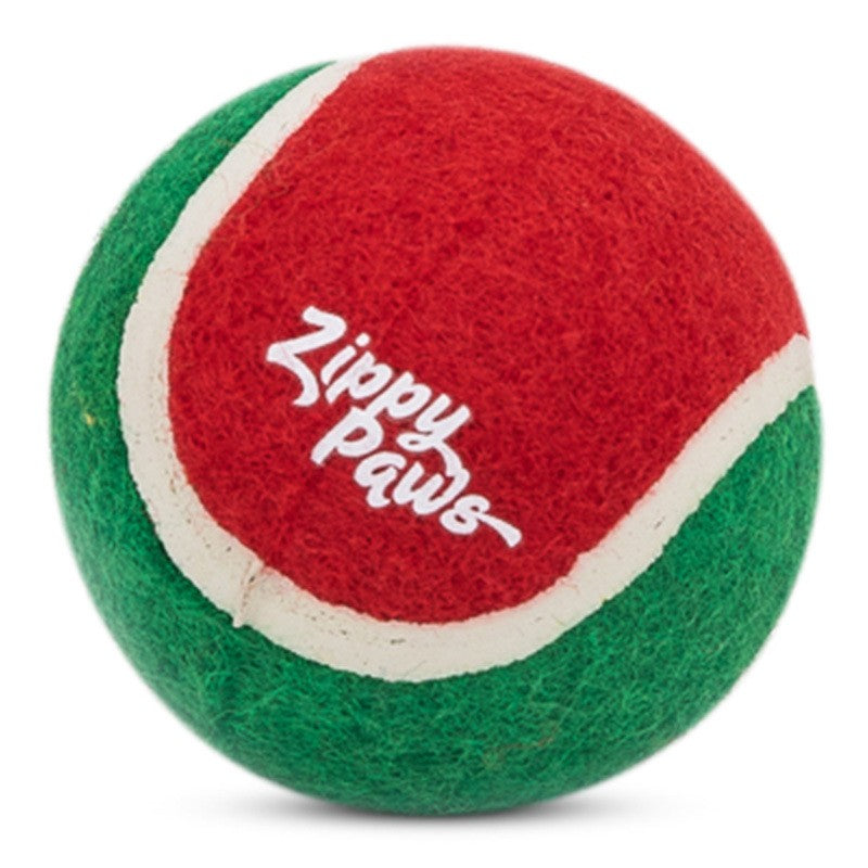 Zippy Paws Plush Squeaker Dog Toy - Christmas Holiday ZippyBallz 3- Pack