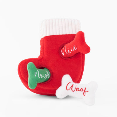 Holiday Burrow - Naughty or Nice Stocking by Zippy Paws