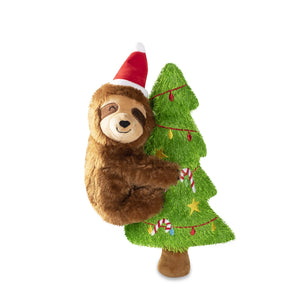 Merry Slothmas Plush Dog Toy