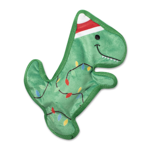 Christmas Rex Durable Plush Dog Toy