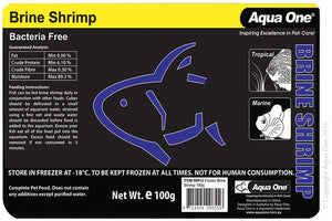 Aqua One Brine Shrimp Dinner for Tropical & Marine Aquarium Fish