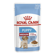 Pack of 10 Royal Canin Dog Medium Puppy 140g Pouches