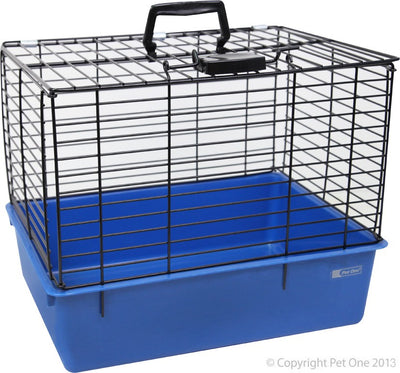Pet One Vet Carry Cage 42cm L x 35cm H x 30Cm W (507)