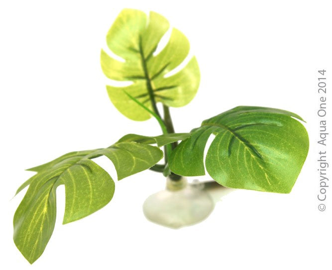 Aqua One Ornament Betta Hammock Green Plant 10Cm
