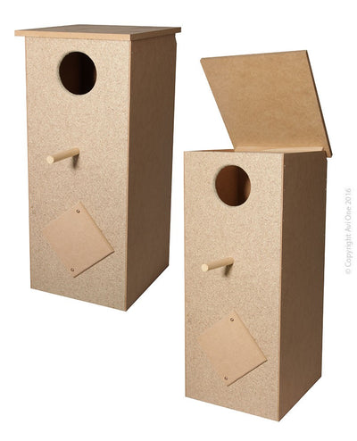 Avi One Wooden Tall Parrot Nest Box 60cm Tall ( Eclectus)