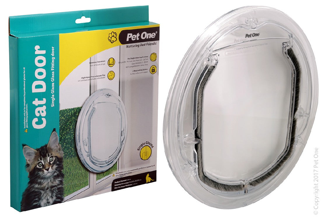 Pet One Cat Door for single and double glazed doors