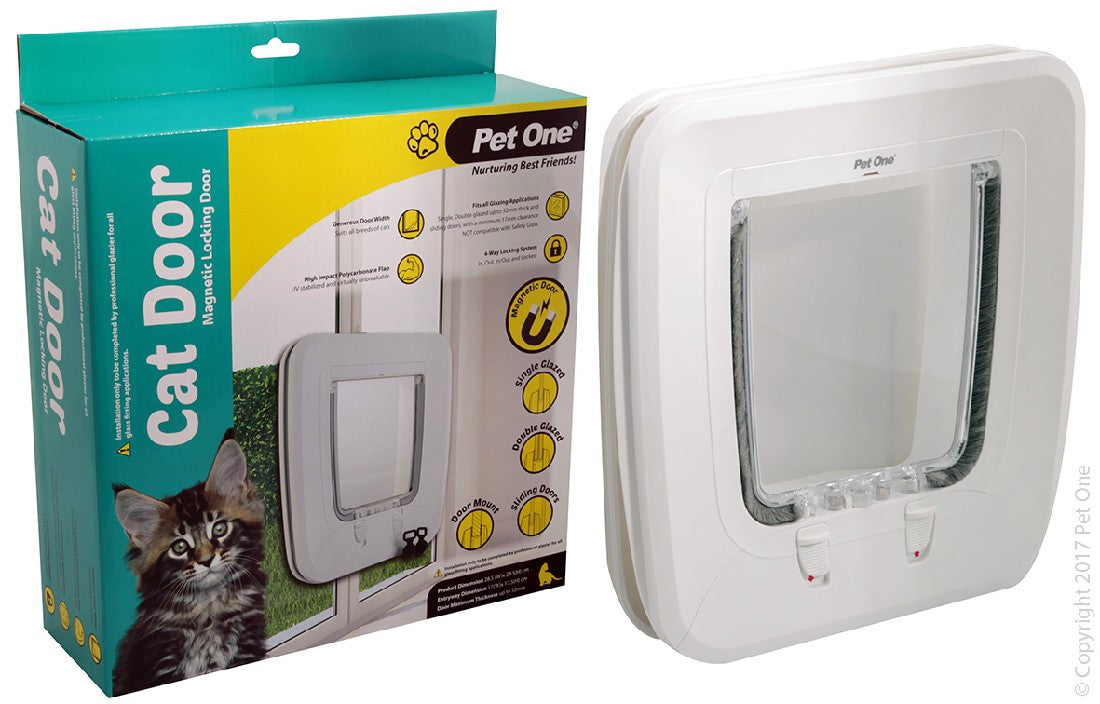 Pet One Magnetic 4 way Locking Cat Door