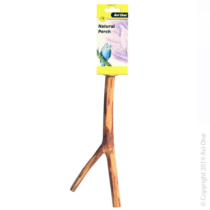 Avi One Perch Natural Wood 25Cm