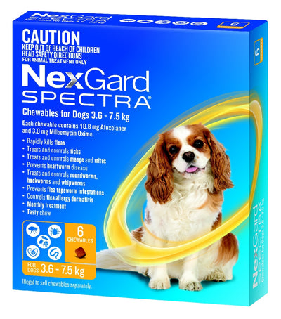 Nexgard Spectra 3.6Kg- 7.5 Kg