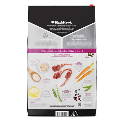 Black Hawk Adult Lamb And Rice 20Kg *Available in store or local delivery only