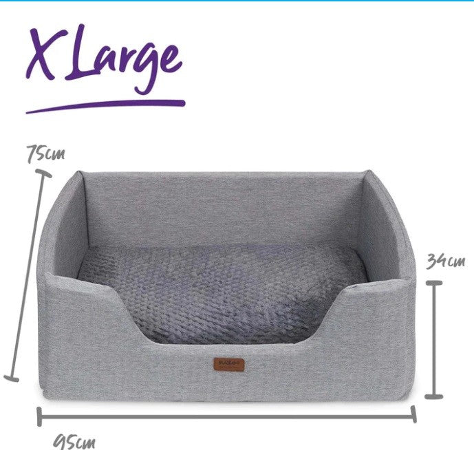 Kazoo Cave Bed Extra Large Stormy Grey We Know Pets
