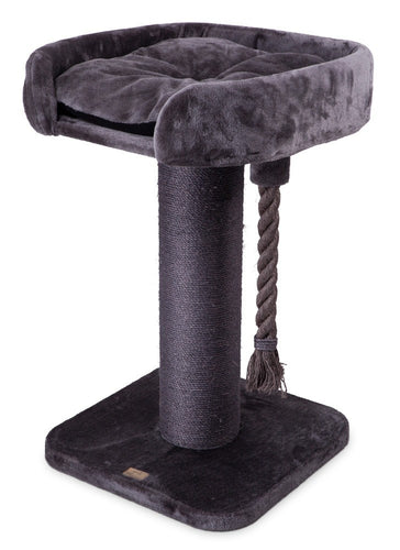 Kazoo High Bed Scratch Post with rope Xl Char & Grey