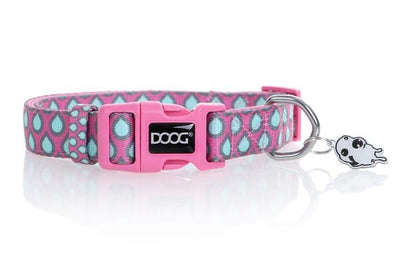 Doog Luna Collar Pink With Tear Drops
