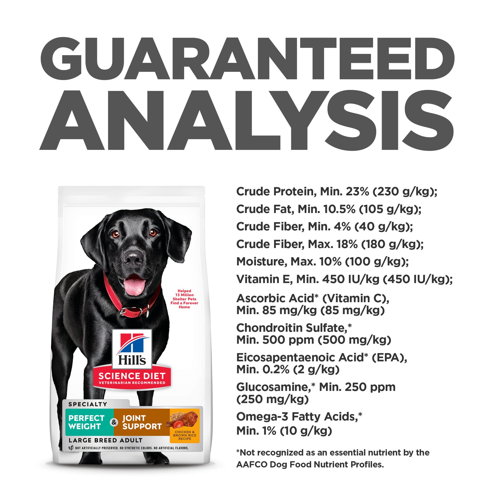 Science Diet Dog Large Breed Perfect Weight & Joint Support 11.34kg