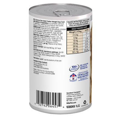 Science Diet Dog Perfect Weight 363g Can