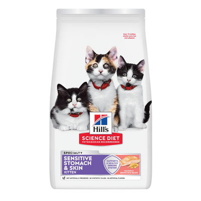 Science Diet Cat Kitten Sensitive Skin and Stomach 1.58Kg