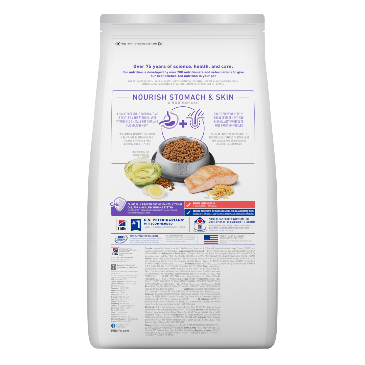Science Diet Cat Kitten Sensitive Skin and Stomach 1.58Kg