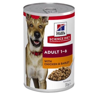 Science Diet Dog Adult Chicken 370g can