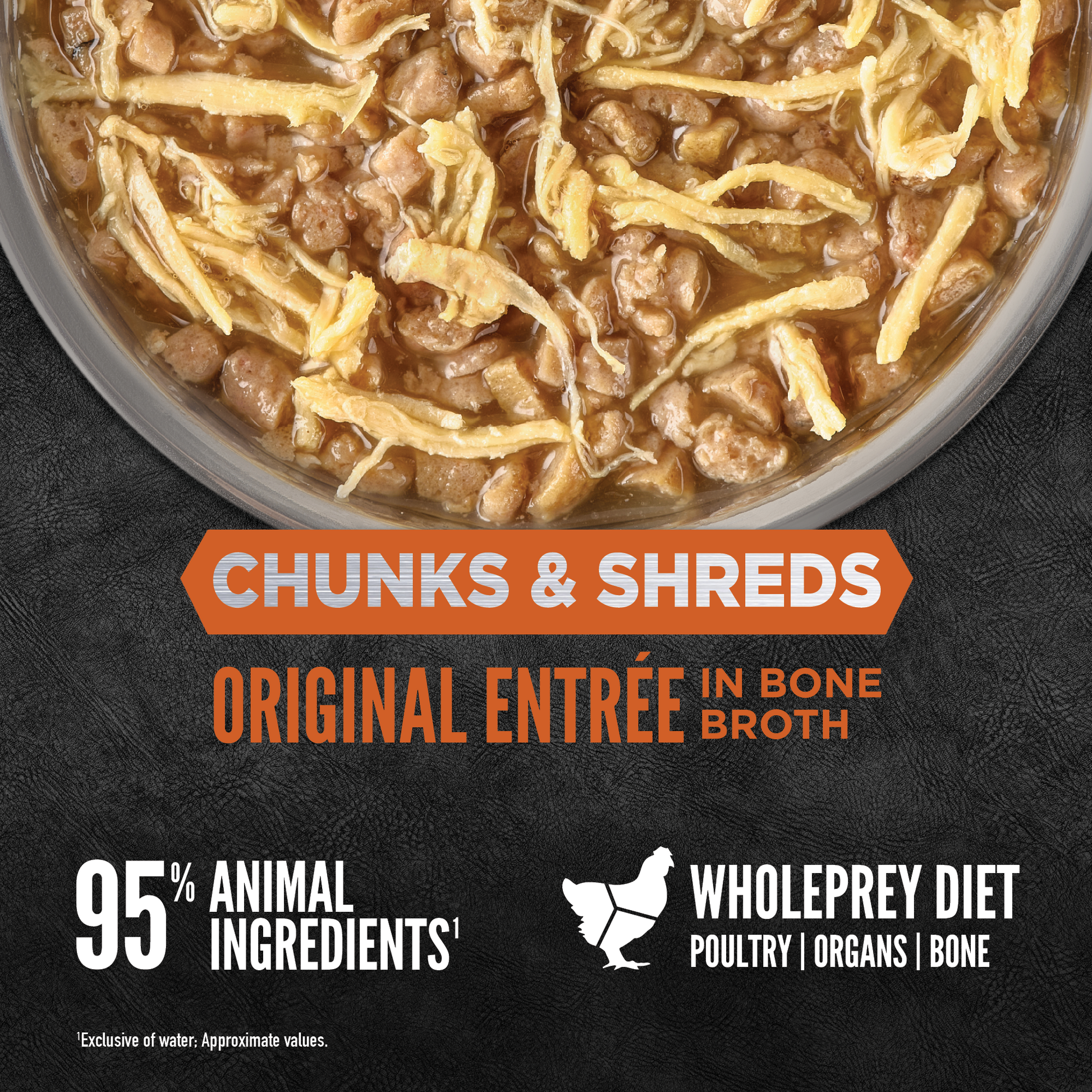 Orijen Original Chunks & Shreds Wet Cat Food Can 6 x 155g