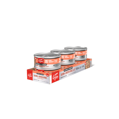 Orijen Salmon & Chicken Chunks & Shreds Wet Cat Food Cat 6 x 155g