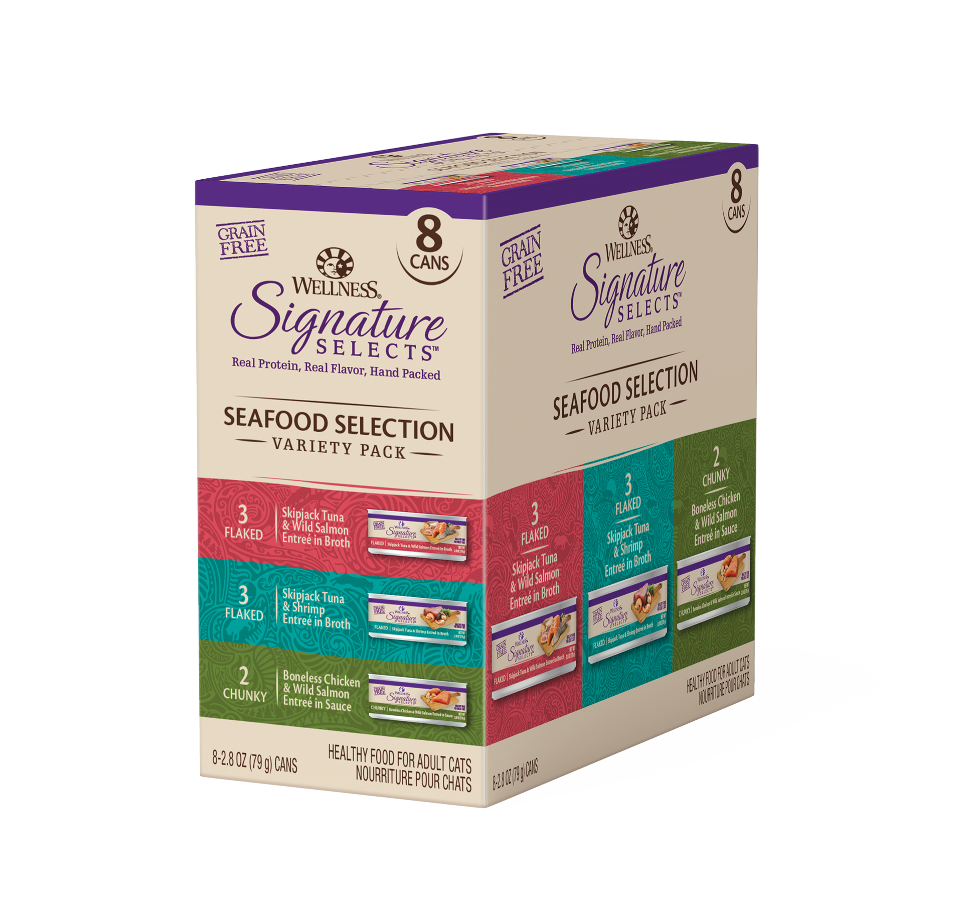Box of 8 Wellness Signature Cat Seafood Select 79g