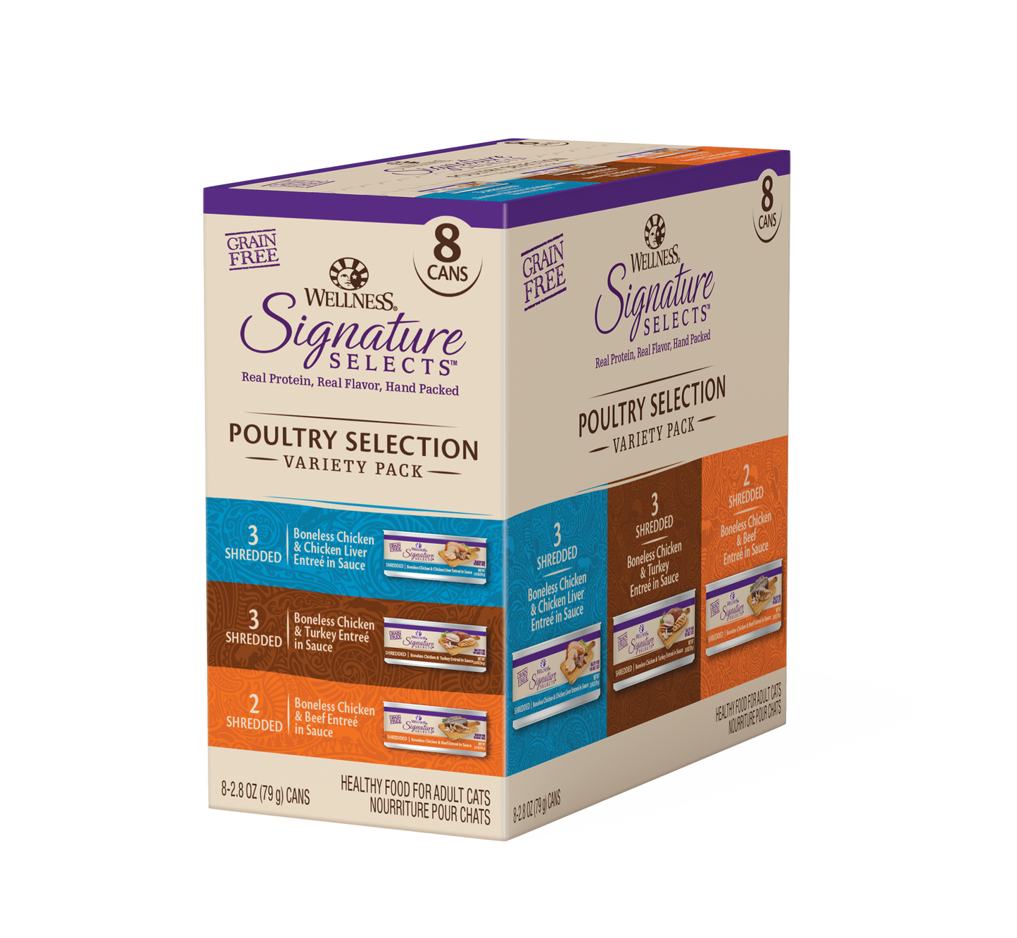 Box of 12 Wellness Sig Chicken Variety 79G 8'S