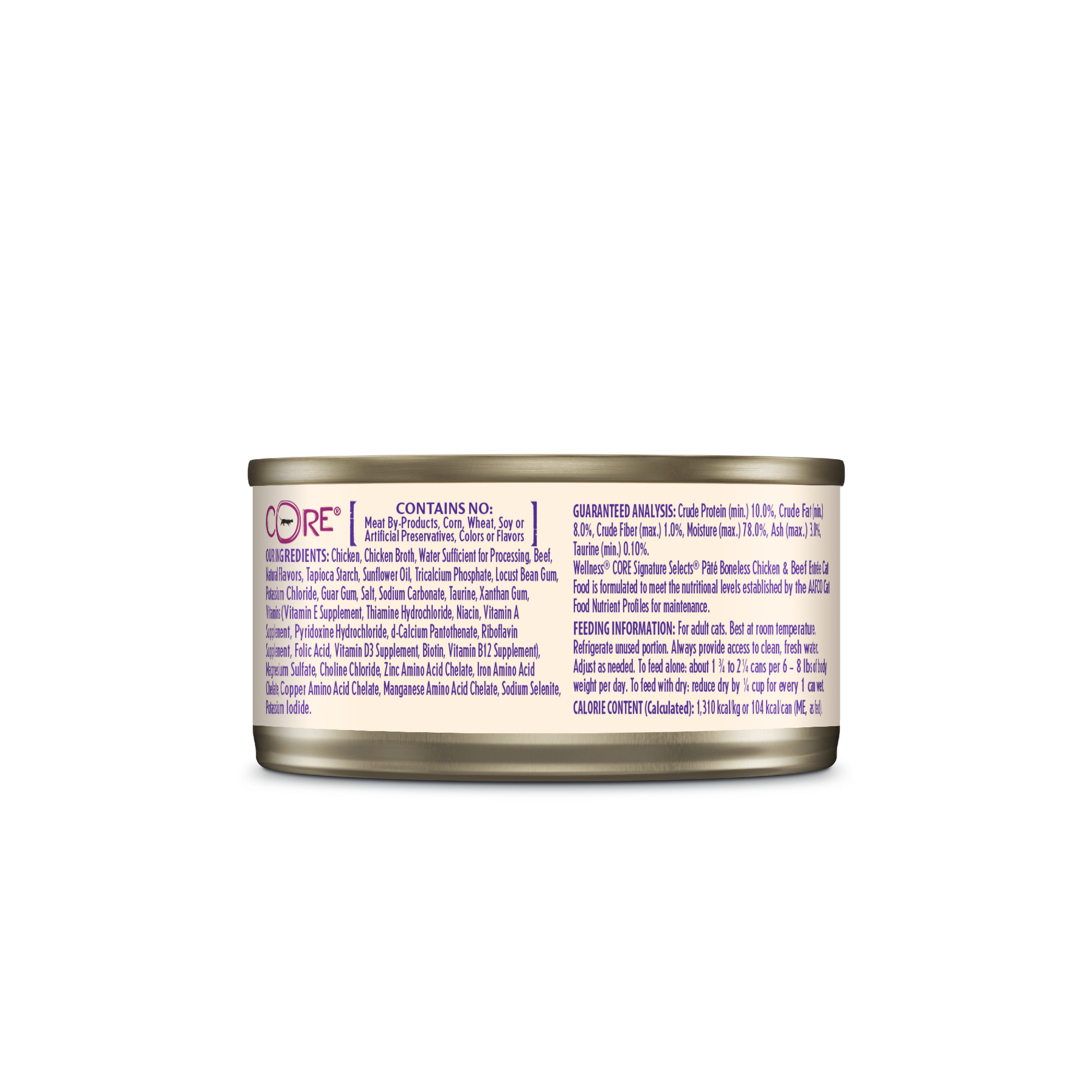 Wellness Sig Cat Chicken & Beef Entree 79G 