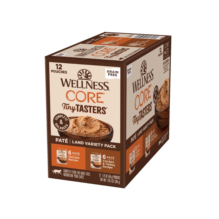 Box of 12 Wellness Cat T/T Land Variety 50G