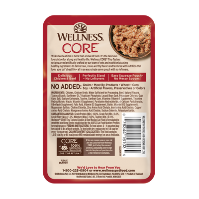Wellness Cat T/T Chk & Beef 50G