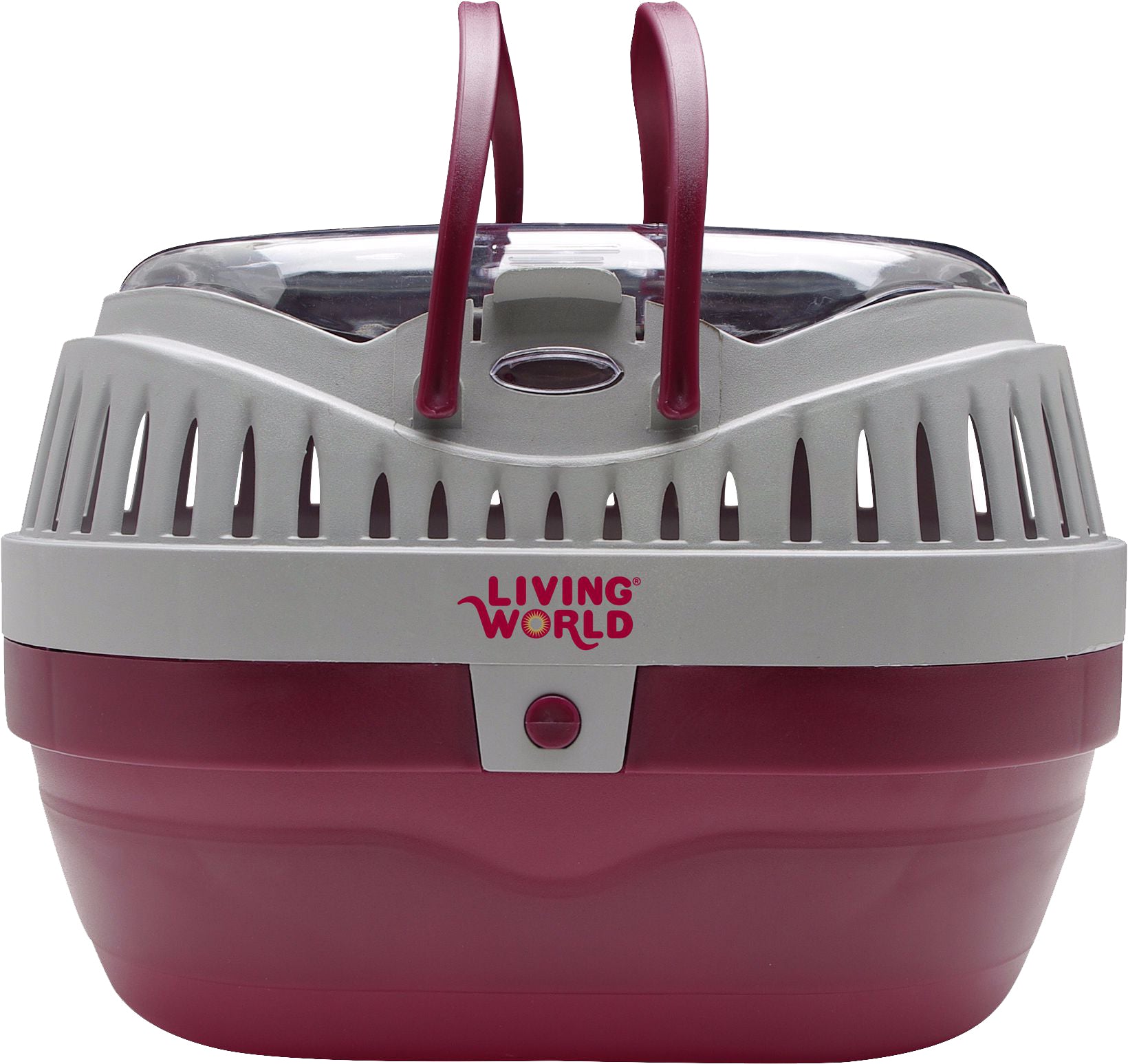 Living World small animal carrier lrg Burgandy