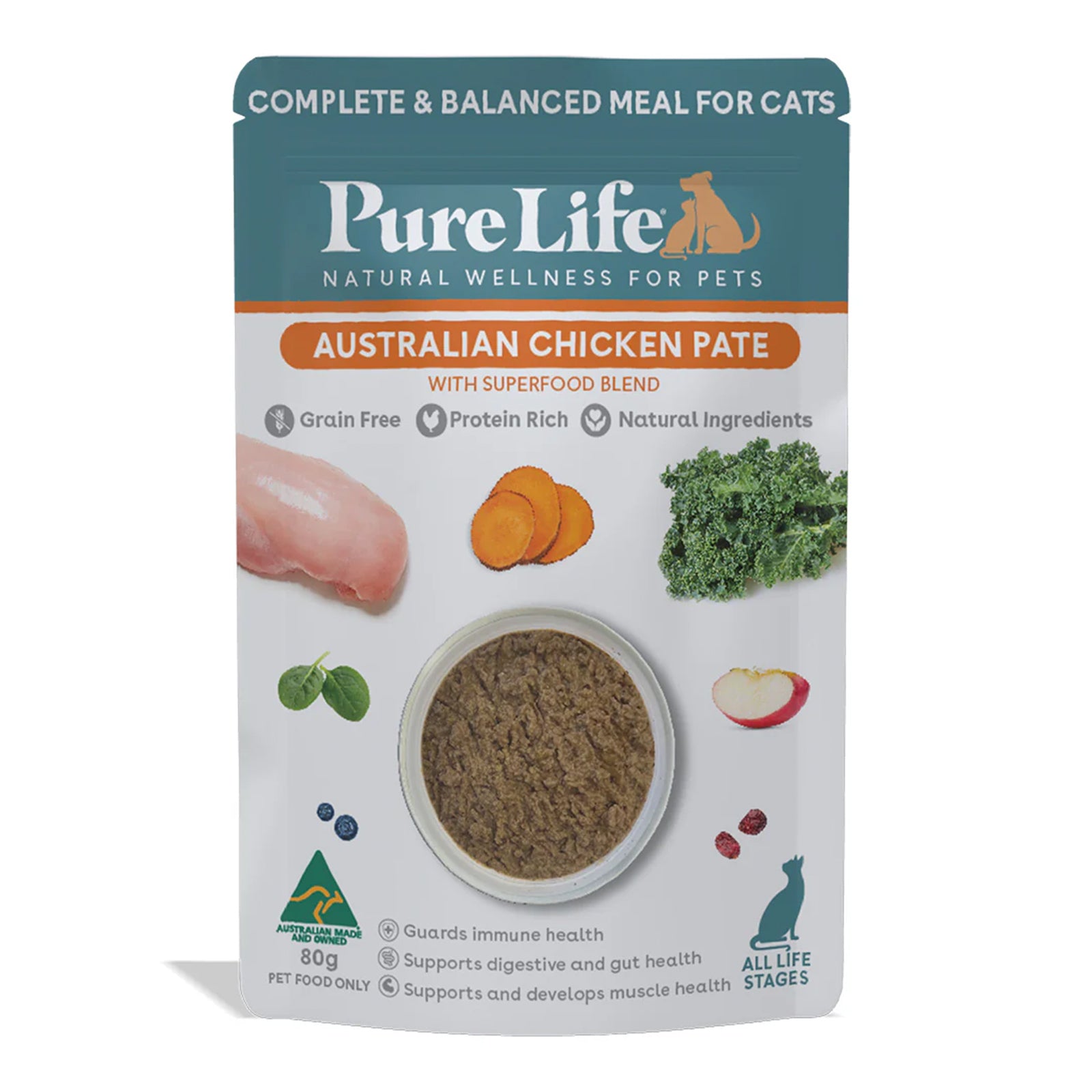 Pure Life Adult Cat Variety 12 Pack 80g