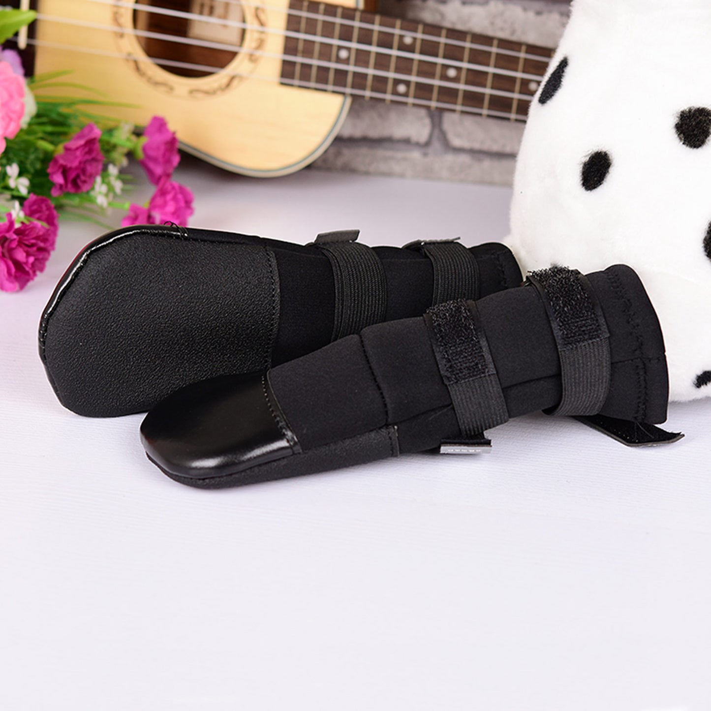 Zeez Waterproof Dog Boots Black 6.6×7.8 cm