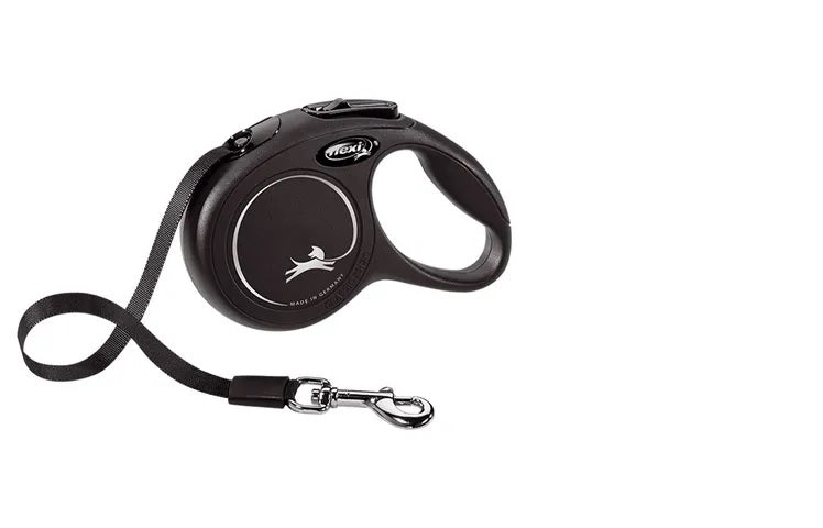 Flexi Classic Tape Black Lge 8m