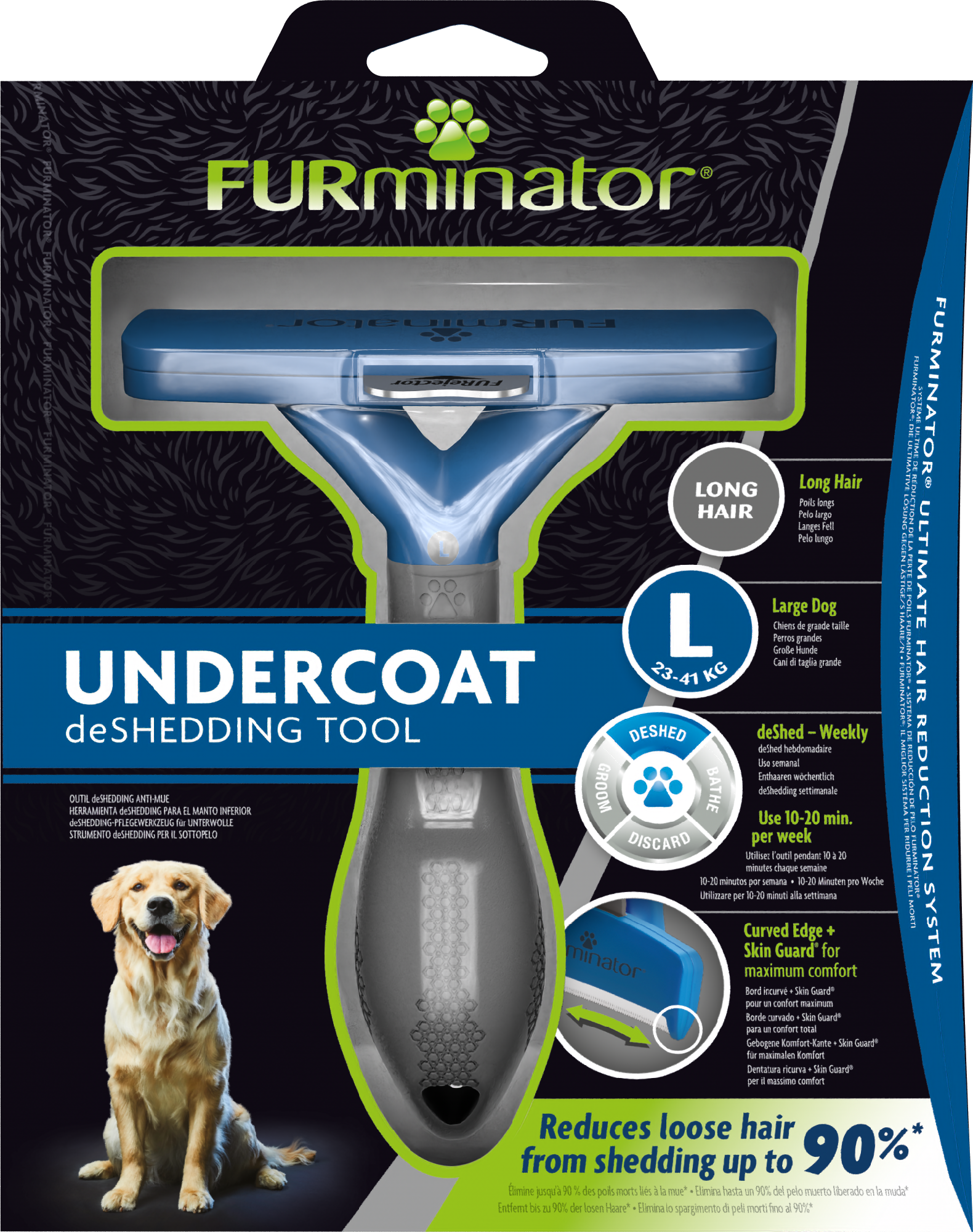 Furminator Undercoat Lrg Long Hair Dog