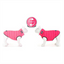 Hampton Hound Baby Pink & Magenta Reversible Dog Puffer Jacket [Sz:XS 25cm]