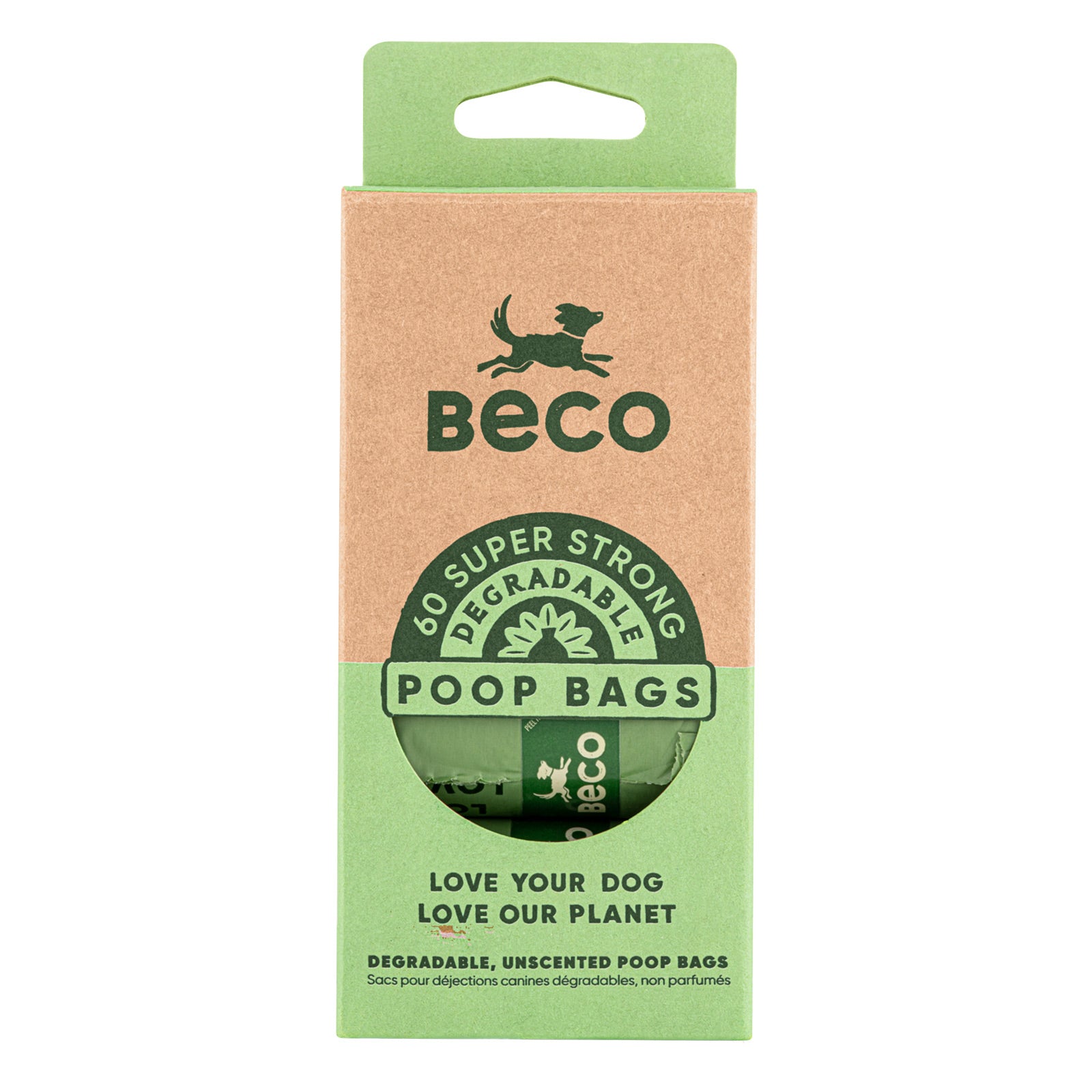 Beco Poop Bags Unscented 60pk