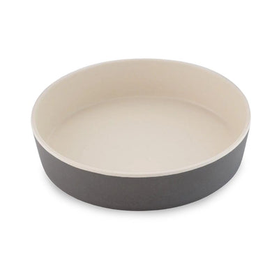 Beco Printed Bamboo Cat Bowl Coastal Grey