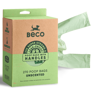 Beco Poop Bags Unscented with Handles 270pk