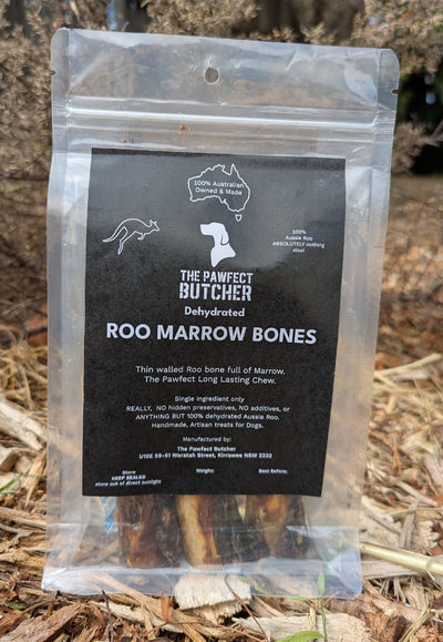 The Pawfect Butcher 3 pack Roo Marrow Bones