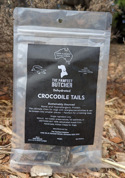 The Pawfect Butcher Crocodile Tail - 100g 