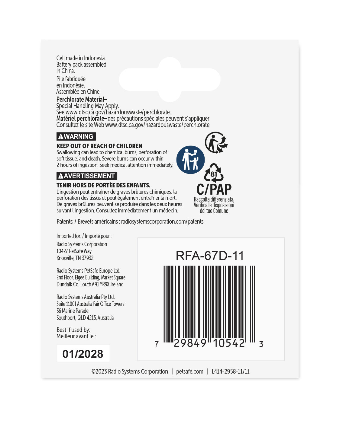 PetSafe® 6 Volt Containment Dog Collar Battery, 2-Pack