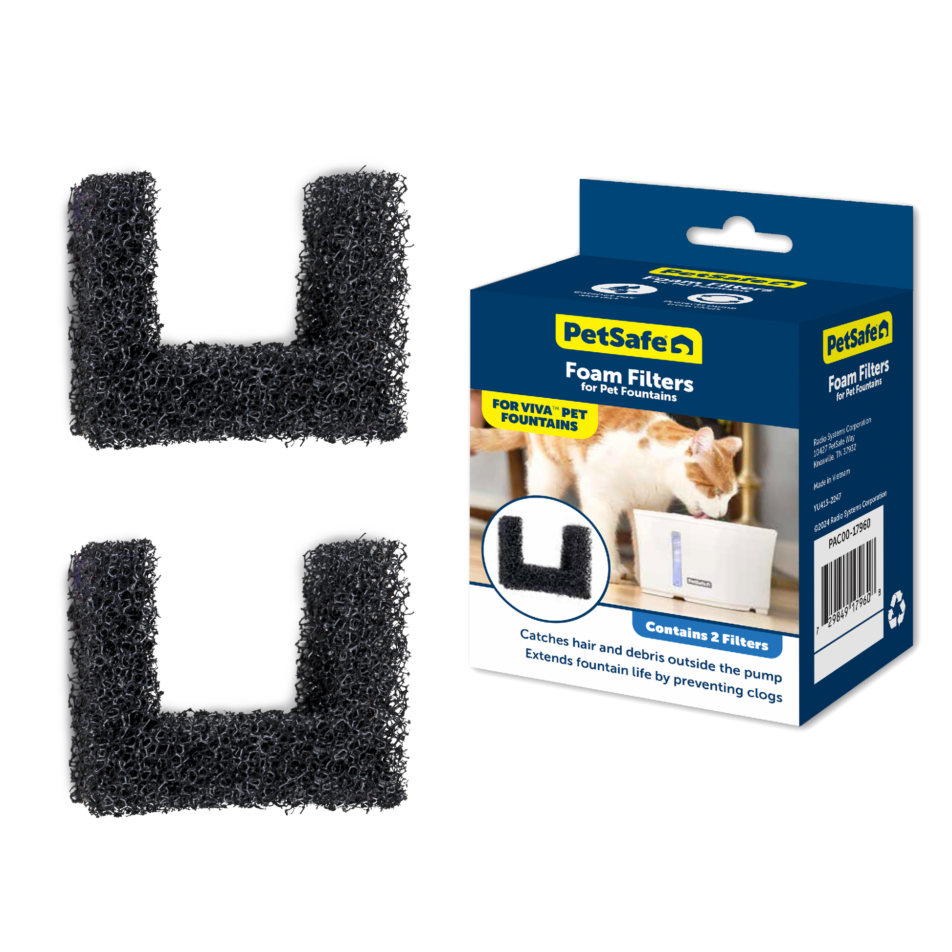 Petsafe Foam Filter Black 2-Pack
