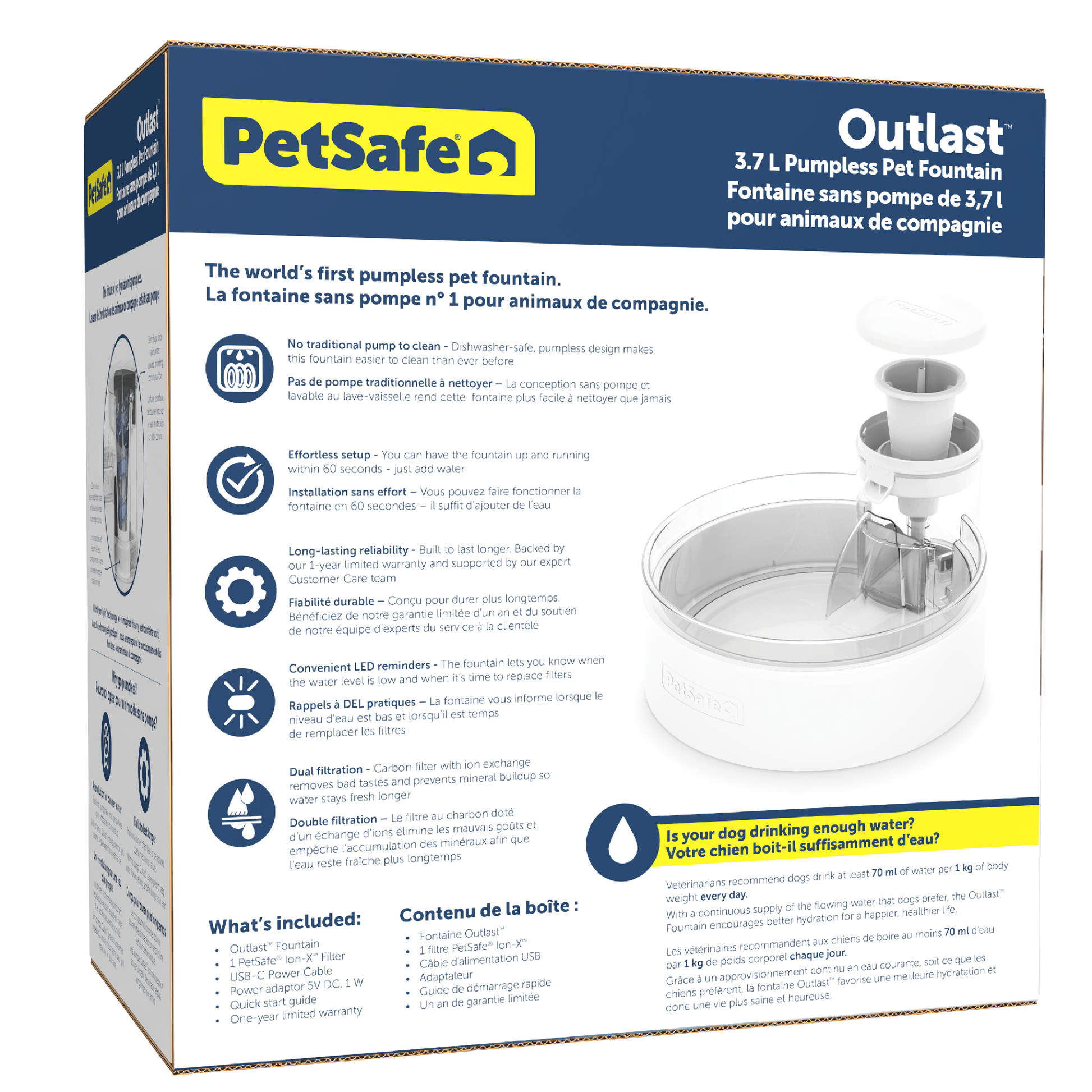 Petsafe Outlast Pet Fountain 3.7L Intl