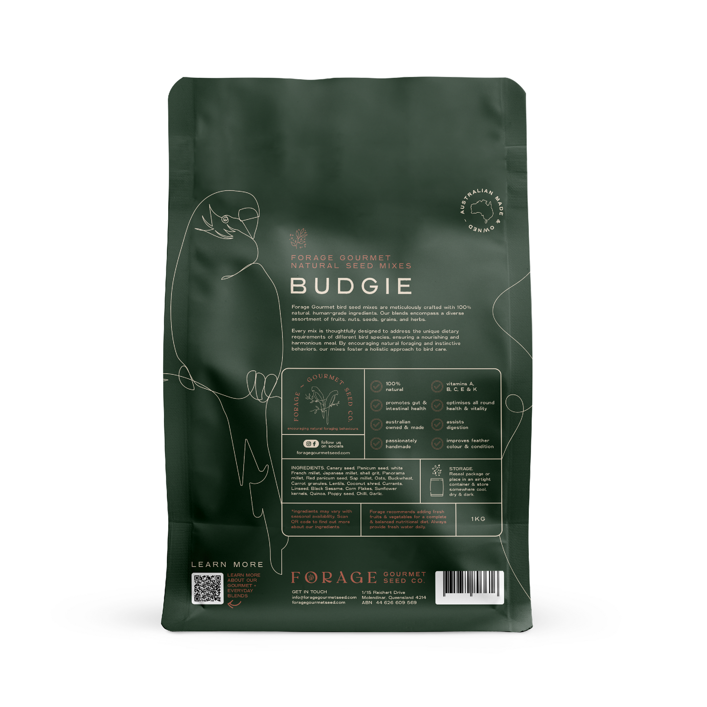 Forage Budgie 1kg