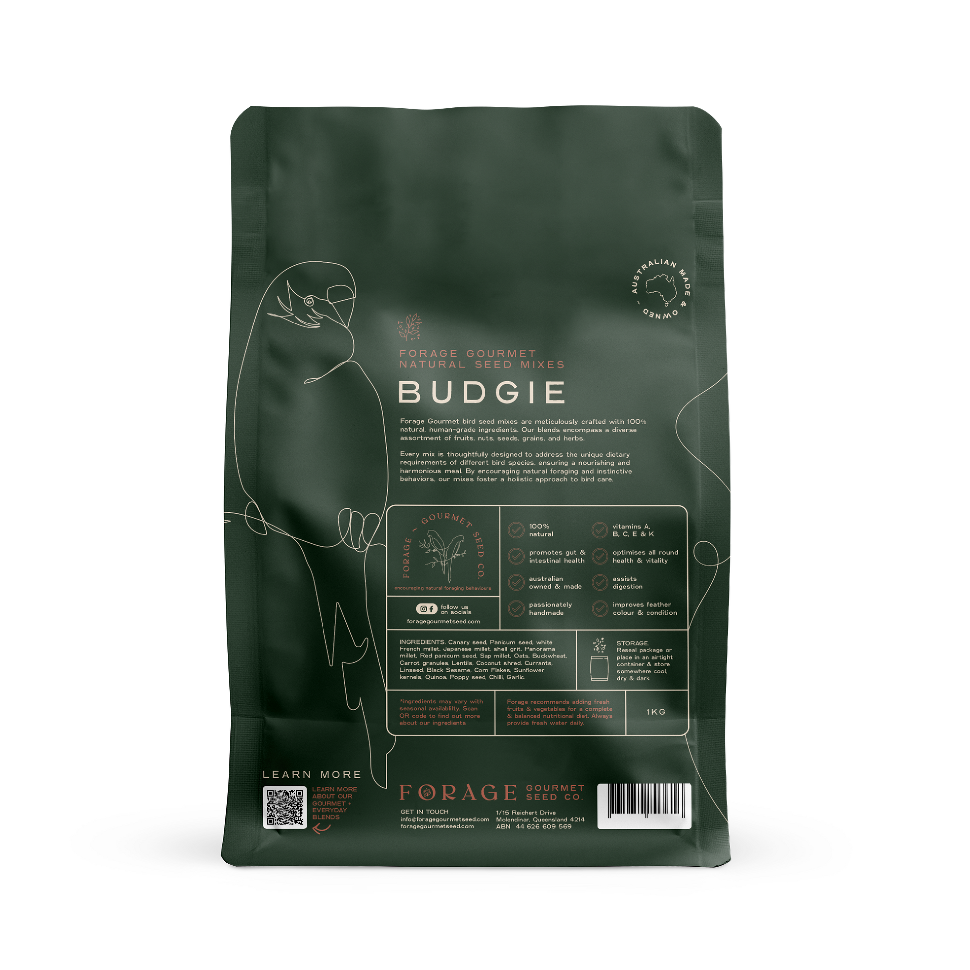 Forage Budgie 1kg