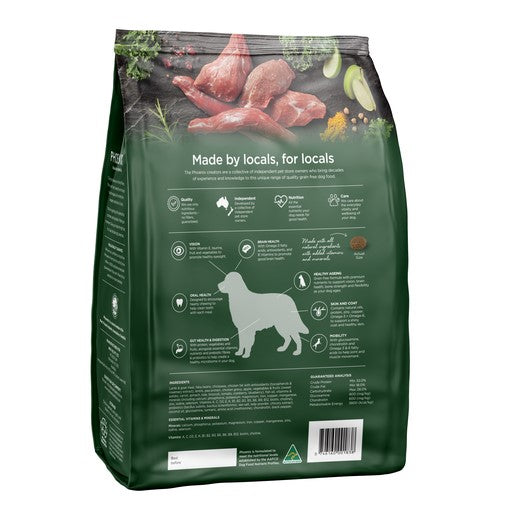 Phoenix Adult Goat & Lamb Grain Free Dog Food | NSW Australia