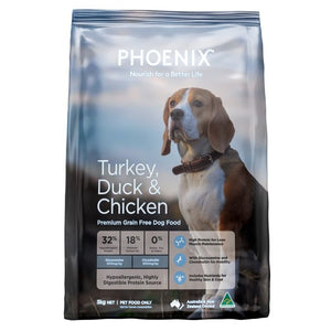 Phoenix Adult Turkey, Duck & Chicken Grain Free Dog Food