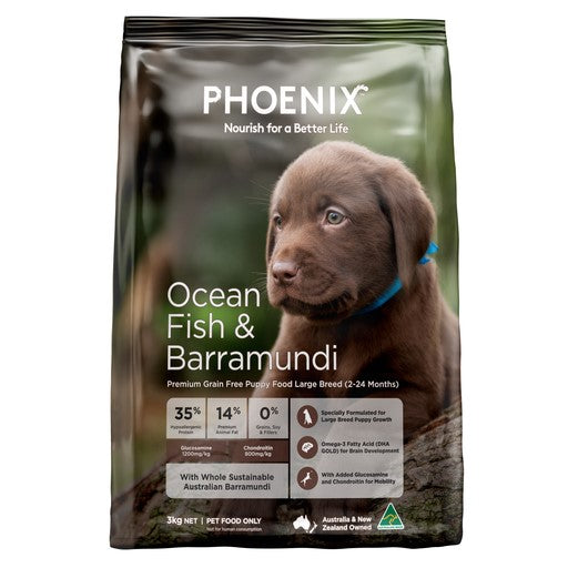 Phoenix Puppy Large Breed Ocean Fish & Barramundi Grain Free Dog Food [Sz:3kg]